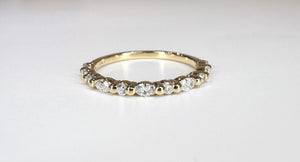 Marquise and Round Diamond Wedding Band