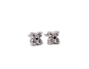Diamond Flower Studs