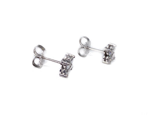 Diamond Flower Studs