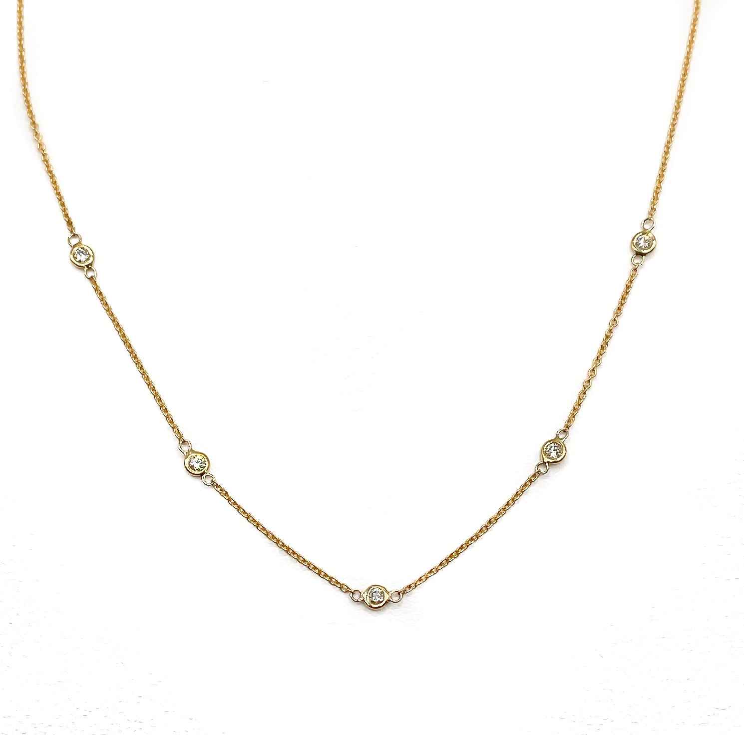 Diamond Station Necklace