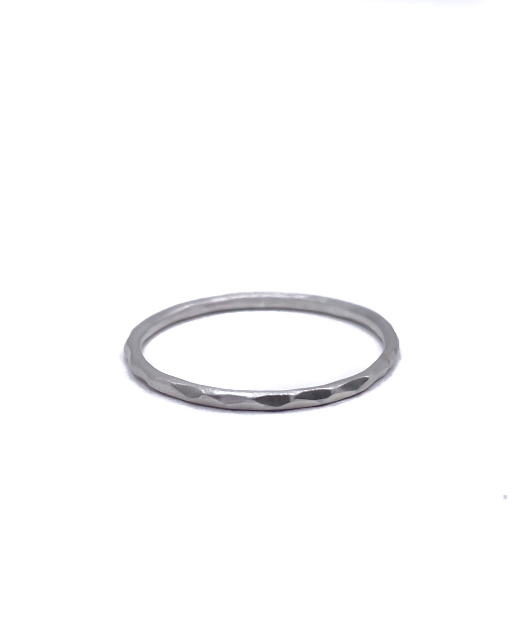 Silver Textured Band