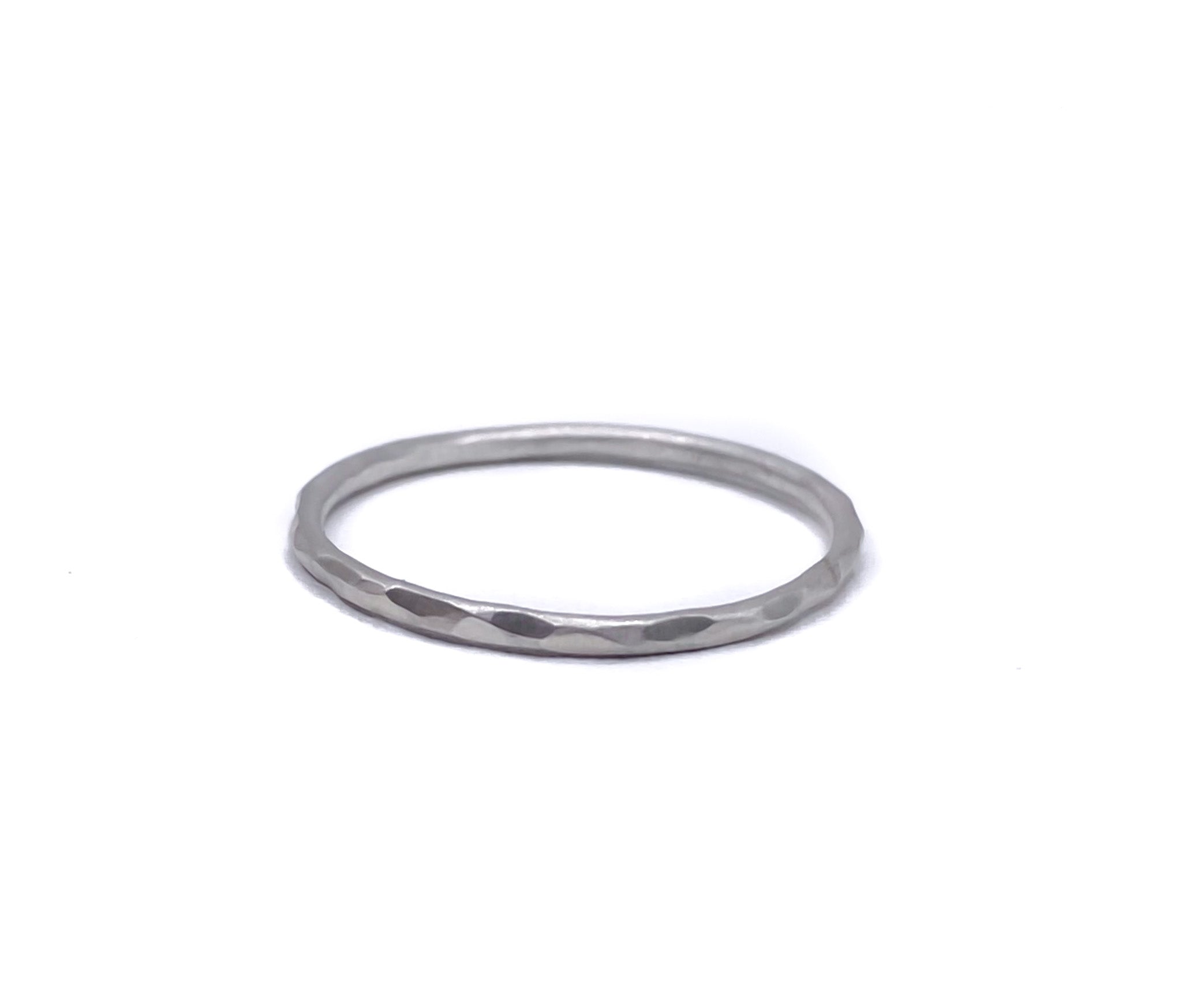 Silver Textured Band