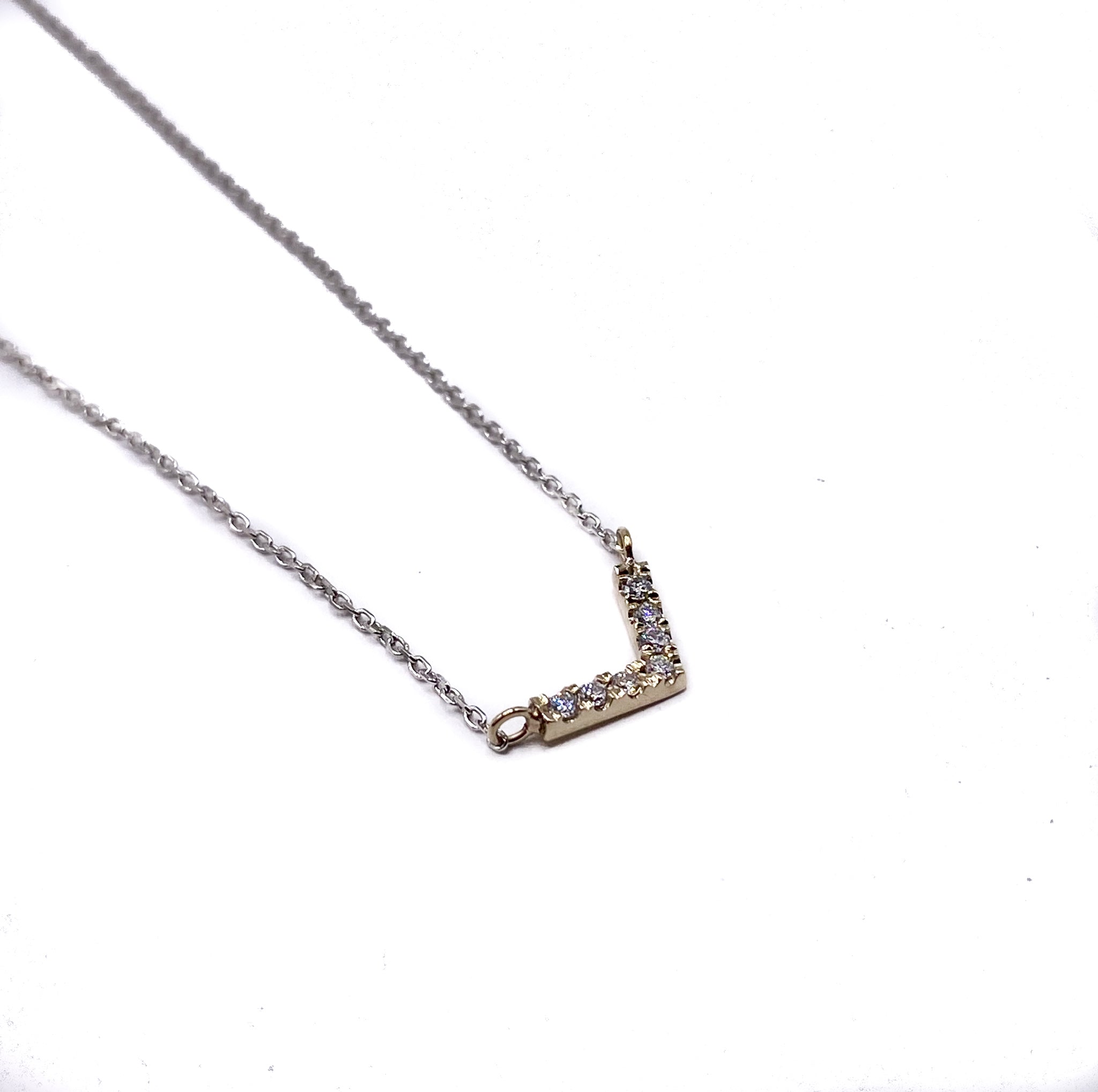 Geometric Diamond Necklace